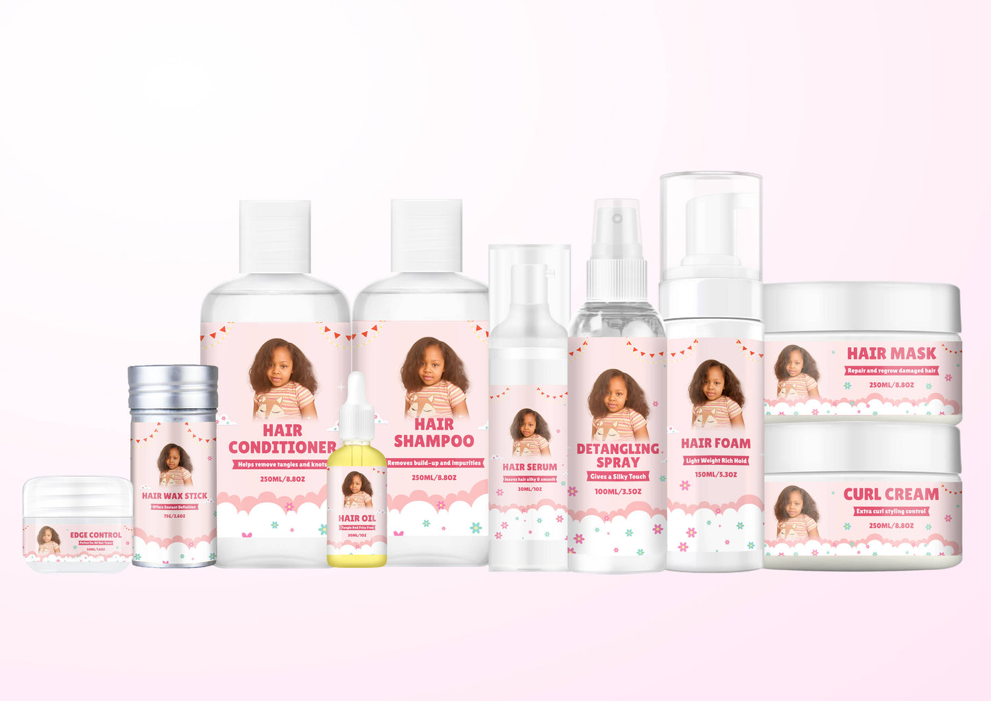 🧴👶 Princess Zazou – Baby Hair Care Complete Kit (9 Products)