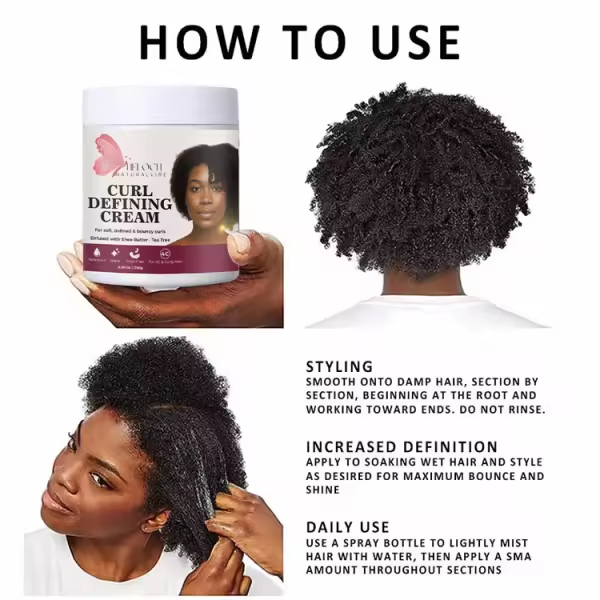 Curly Hair Cream – Moisturize & Define Curls